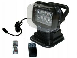 Led prožektorius su nuotoliniu valdymu, juodas, su pulteliu, 50w, besisukantis