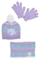 Kepurės, šaliko ir pirštinių komplektas mergaitėms Disney Frozen, įvairių spalvų