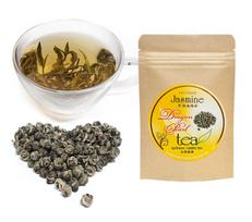 Jasmine Green tea „DRAGON PEARL” - Išskirtinis Kinų Jazminų žalioji arbata „Drakono perlas“, 30g
