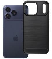 Juodas dėklas Apple iPhone 17 Pro Max / 18 Pro Max telefonui "Carbon 2.0"