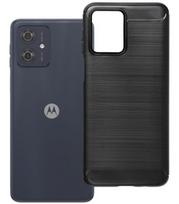Juodas dėklas Motorola G54 telefonui "Carbon 2.0"