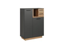 Komoda Trendteam Synnax, pilka/ruda