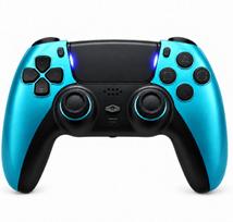 Belaidis Bluetooth žaidimų pultelis suderinamas su PS4, PC, Android, iOS programuojami galiniai migtukai (T-411)