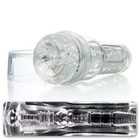 Fleshlight GO Torque Ice rankinis masturbatorius, skaidrus