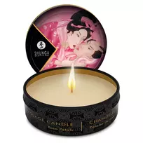 Shunga masažo žvakė, rožių žiedlapių kvapo, 30 ml