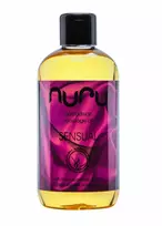 Nuru Sensual masažo aliejus su dumbliais ir kvapiųjų kanangų aliejumi, 250 ml
