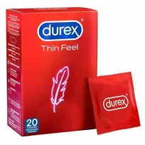 Durex Thin Feel plonas prezervatyvas, 0,055 mm, 20 vnt.