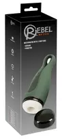 Rebel automatinis masturbatorius su siurbimu ir vibracija, juodas, 25,8 cm