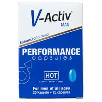 HOT V-ACTIV maisto papildas vyrams, 20 kapsulių