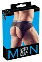 Svenjoyment NEK Powernet vyriškos kelnaitės atviru užpakaliu, juodos, M