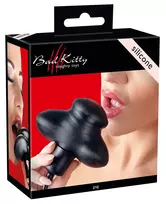 Bad Kitty pripučiamas silikoninis burnos kaištis, juodas, 12 cm