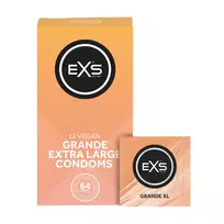 EXS Grande platus prezervatyvas, 64 mm, 12 vnt.
