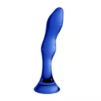 Chrystalino by Shots Gallant stiklinis dildo, skaidrus, 18 cm