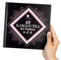 Secret Play Kamasutra sekso pozų knyga, 69 iliustruotos pozos