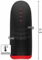 Hidden Desire Fusion X automatinis masturbatorius su šildymo funkcija, juodas