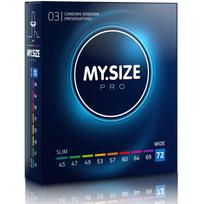 MY SIZE - PRO prezervatyvai 72 mm 3 vnt.