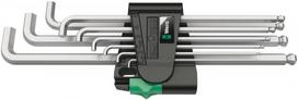 L-raktų šešiakampių komplektas 950 PKLS/9 SM, Wera