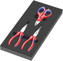 Stalčiaus įdėklas 9781 KNIPEX replių ir žirklių komplektas,, Wera