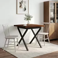 Kvadratinis valgomojo stalas 80 x 80 x 75 cm