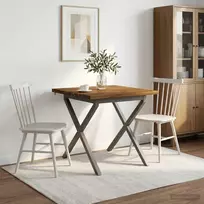 Kvadratinis valgomojo stalas 80 x 80 x 75 cm