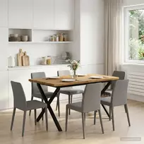 Kvadratinis valgomojo stalas 120 x 70 x 75 cm