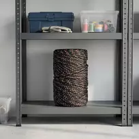 Daugiafunkcinė buitinė virvė 2 mm 500 m Juoda ir raudona PP
