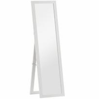 Pastatomas veidrodis su rėmu, 37 × 157 cm, baltas