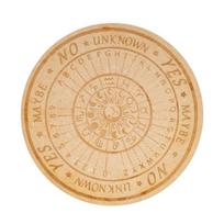 Medinė graviruota astrologinė lenta darbui su švytuokle
