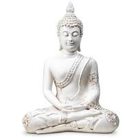 Statulėlė 'Baltas Buda Meditacijoje'