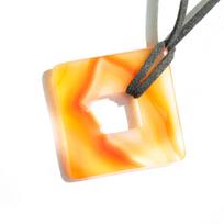 Oranžinio agato pakabukas (4 cm)