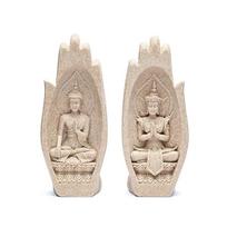 Namaste mudra Rankos su Buda statula