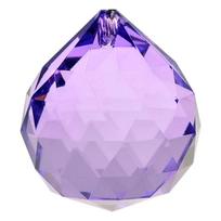Feng Shui briaunuotas violetinis kristalas, 4 cm