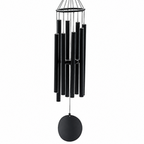 Vėjo varpeliai „Pure Sound“ – E-dur muzikinė gama, juodi, 95 cm