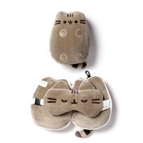Relaxeazzz Pusheen katės formos kelioninė pagalvėlė ir akių kaukė