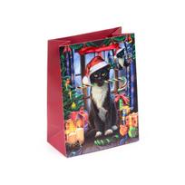 Kalėdinis dovanų maišelis „Krampus Cat“, vidutinis