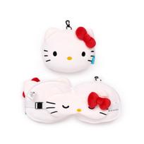 Relaxeazzz „Hello Kitty“ pliušinė kelioninė pagalvėlė ir akių kaukė