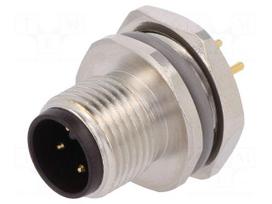 Socket | M12 | PIN: 4 | male | A code-DeviceNet / CANopen | THT | IP67