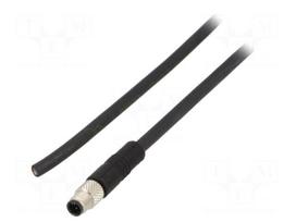 Connector: M5 | plug | PIN: 4 | male | industrial | 707 | 60V | straight