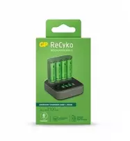 Gold Peak Industries GP GP įkroviklis ReCyko B4D45 4 lizdų LCD 4 portų doko stotis + 4x AA NiMh 2100mAh