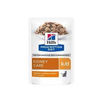 Hills Prescription Diet Kidney Care k/d Chicken drėgnas maistas katėms, skirtas inkstų funkcijai palaikyti, 85 g
