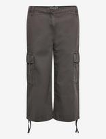 Weekday - Low-Rise Cropped Cargo Trousers - Kapri kelnės - Pilka