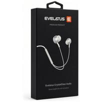 Laidinės ausinės Evelatus  Crystal Clear Audio headphones with 3.5 mm jack with microphone White