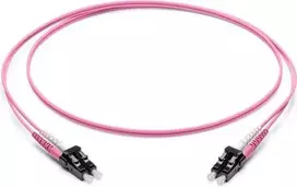 Corning LC į LC Duplex OM4 daugiamodis šviesolaidinis komutacinis kabelis, 10m, violetinis F050502Q2Z20010M-VI