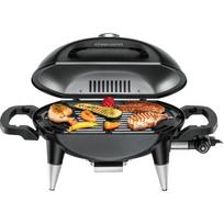 Rommelsbacher elektrinis stalinis grilis BBQ 4000, 2200W, 300°C, 77x38x44cm, 10kg, juodas, dangtis, temperatūros indikatorius