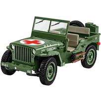 Cobi Willys MB Medical COBI-2806, konstruktorius, 1131 vnt., 1:12, 10 metų, besisukantys ratai, vairas, karinis