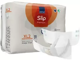 Suaugusiųjų sauskelnės, Abena® Slip Premium XL2, su lipniais užsegimais, 3400 ml, oranžinės, pakuotė 21 vnt.