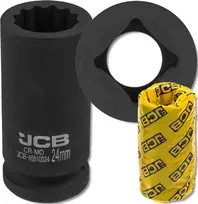 JCB JCB GILTINIS smūginis antgalis 3/4'' Cr-Mo 12-kampis 24mm ANTRAKTINIS raktas