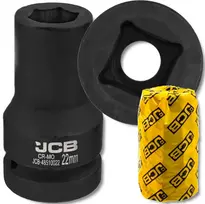 JCB JCB Giliai įtemptas 1'' 22mm 6-kampis Cr-Mo antgalis, veržliarakčio galvutė