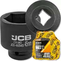 JCB JCB Smūginė galvutė 3/4'' 45 mm šešiakampė Cr-Mo lizdo raktas