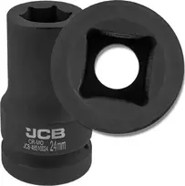 JCB JCB Giliai įgaubtas smūginis antgalis 1'' 24mm 6-kampis Cr-Mo veržliarakčio antgalis